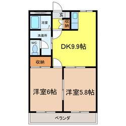 エバーシャイン山本の物件間取画像